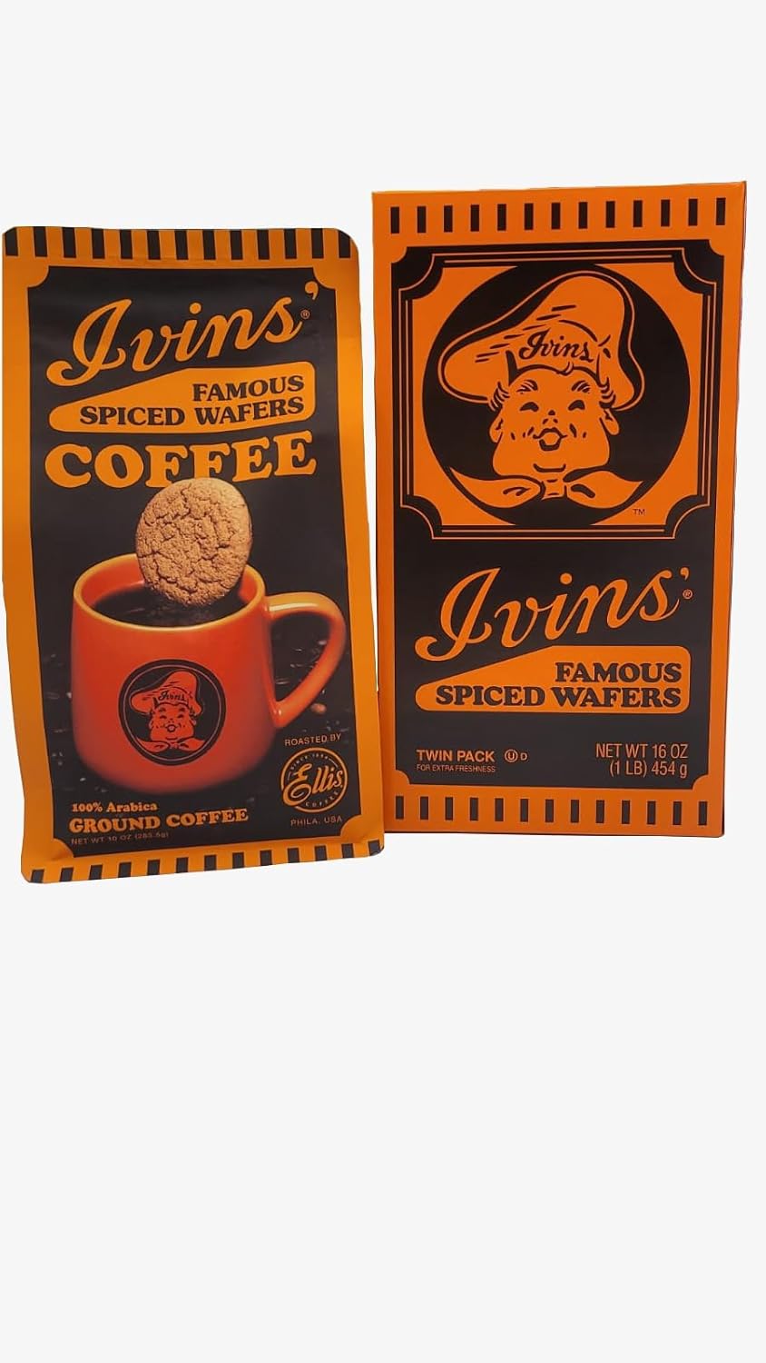 IVINS FAMOUS SPICED WAFERS ARABICA COFFEE